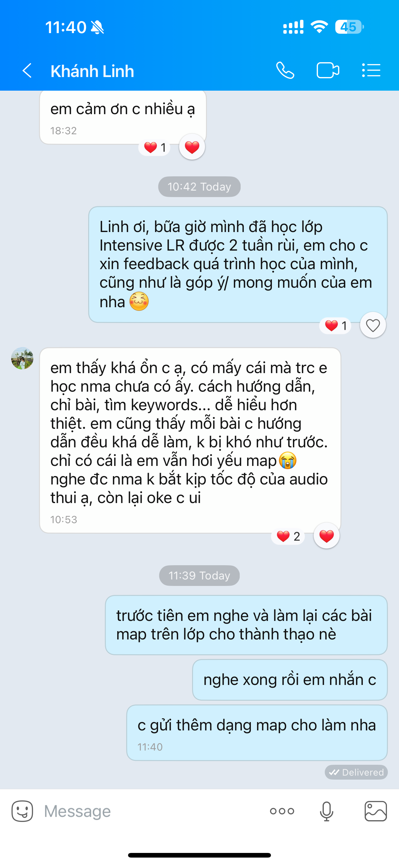 Feedback Khánh Linh